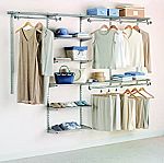 Rubbermaid Configurations Deluxe Custom Closet Organizer System Kit $78