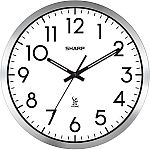 Sharp 14-Inch Analog Atomic Wall Clock $16.88