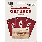 $85 Outback Steakhouse Gift Card $70