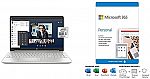 HP 15" FHD Laptop (i5-1035G1 8GB 256GB SSD) + 1yr MS 365 $560