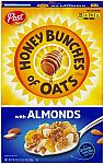 18-Oz Post Honey Bunches of Oats Cereal $2