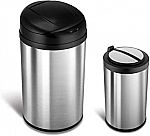 Nubestars 11 Gal & 3 Gal  Motion Sensor Trash Can Combo Set $15