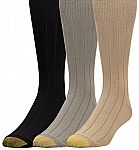 3-Pairs Gold Toe Men's Hampton Socks $3