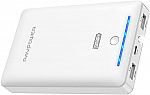 RAVPower 16750mAh 2-Port USB  4.5A Power Bank w/ Flashlight $11