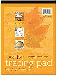 50-Sheet UCreate Tracing Pad, White, 9" x 12" $2.56