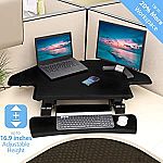 Seville Classics airLIFT Height Adjustable Stand Up Desk Converter/Riser $164