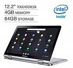 Samsung 12.2" Touchscreen 2-in-1 Chromebook: Celeron 3965Y, 64GB eMMC, 1920 x 1200p $369.99