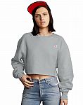 Champion Life Cropped Cut Off Crew Sweatshirt $12 and more
