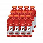 Gatorade 20 oz Bottles (Pack of 12) $7.47
