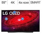 LG 55" Class CX Series 4K UHD OLED TV + 5-year warranty $1,500