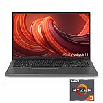 ASUS VivoBook 15.6" FHD Laptop (Ryzen 3 3200U 4GB 128GB SSD F512DA-WH31) $339