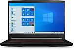 MSI GF63 THIN 10SCXR-485 Gaming Laptop (15.6", i7-10750H, 8GB, 512GB SSD, GTX 1650) $699