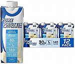 12-Pack 11-Oz Pure Protein Complete Protein Shake (Vanilla) $6.33