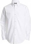 IZOD Boys' Long Sleeve Solid Button-Down Oxford Shirt $7