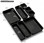 8-Pc madesmart Value Interlocking Bin Pack (Granite) $6.32