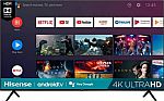 70" Hisense H65 Series 4K UHD HDR Android Smart LED HDTV $500