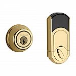 Kwikset 910 Signature Series Polished Brass Single Cylinder Traditional Deadbolt w/ Home Connect Technology $34.63 (orig. $133)