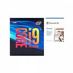 Intel Core i9-9900K Desktop Processor + Microsoft 365 Personal 1 Year $419