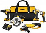 DEWALT 20V MAX Compact 5-Tool Combo Kit (DCK521D2) with 2 Batteries $299