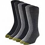 6-Pairs Gold Toe Men's Stanton Crew Socks $7.70