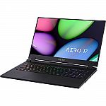 GIGABYTE AERO 17 17.3" 144Hz FHD Laptop (i7-10750H, RTX 2080 SUPER, 32GB, 512GB SSD, YB-7US1430SH) $1699