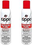 2-Pack Zippo Butane Fuel, 5.82-oz $8.55