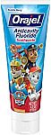 4.2-oz Orajel PAW Patrol Anti-cavity Fluoride Toothpaste (Bubble Berry) $1.55