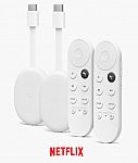New Chromecast with Google TV + 6 months of Netflix $90 (or 2-Pack $130)