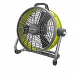 RYOBI ONE+ 18 Volt Hybrid 18 In. Air Cannon Drum Fan (FACTORY BLEMISHED) $69.99