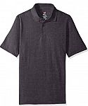 Hanes Men's Short Sleeve X-Temp Polo with FreshIQ (Charcoal Heather) $5