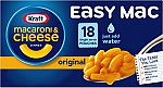18-count Kraft Easy Mac Original Flavor Macaroni and Cheese Meal $5.60