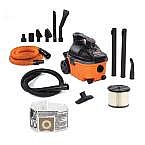 Ridgid 4 Gal. 5.0-Peak HP Portable Wet/Dry Shop Vacuum w/ Car Cleaning Kit $76