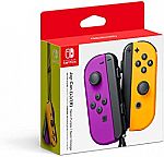Nintendo Switch Joy-Con Pair, Neon Purple and Neon Orange $69.99