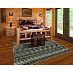 30" x 48" Mainstays Earth Tones Striped Area Rug $11.51 and more