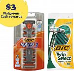 BIC Men's Disposable Razor System + 10-Ct Disposable Shavers + $3 Walgreens Rewards $4.85