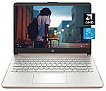 HP 14-fq0060nr 14 Touchscreen Laptop (AMD 3020e, 4GB, 64GB, Long Battery Life, 2020) Pale Rose Gold $279.69