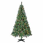 Holiday Time 6.5' Pre-Lit Madison Pine Artificial Christmas Tree $9