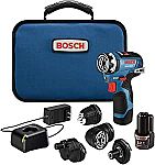 Bosch 12V Max EC Brushless Flexiclick 5-In-1 Drill/Driver System with (2) Batteries $149