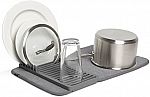 Umbra UDRY Rack and Microfiber Dish Drying Mat (Charcoal) $5