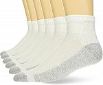 6-Pack Hanes Men's Cushioned Ankle Socks $5.48