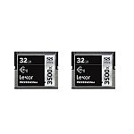 2-Pack Lexar 32GB Professional 3500x CFast 2.0 Memory Card $40
