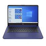 HP 14" HD 14-FQ0010NR Laptop (AMD 3020e 4GB 64GB Blue) $219.99