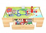 Jupiter Workshops 100-Pc. Wooden Train Table $49.98