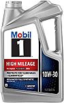 5-Quart Mobil 1 High Mileage 10W-30 Motor Oil $15+ Free Shipping w/Prime