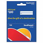 $100 Southwest Airlines Gift Card $72