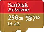 SanDisk 256GB Extreme microSDXC UHS-I Memory Card $43 and more
