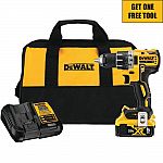 Dewalt 20-Volt MAX Drill/Driver Bundle + a  Free Tool for $149