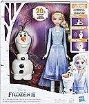 Disney Frozen Talk and Glow Olaf and Elsa Dolls $13