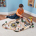 KidKraft Bucket Top Construction Train Set, 61-Piece $22
