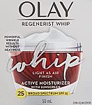 1.7 Oz Olay Regenerist Whip SPF 25 Moisturizer $10.39